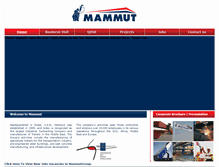 Tablet Screenshot of mammutgroup.com